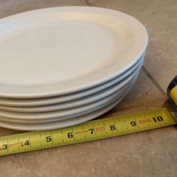 Vintage 6 Buffalo China restaurantware restaurant wear oval plates platters 9.5”